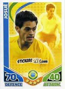 Cromo Josue - England 2010. Match Attax n. 30 - Topps