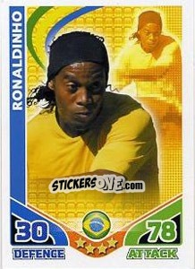 Sticker Ronaldinho - England 2010. Match Attax n. 31 - Topps