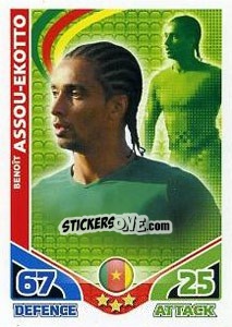 Sticker Benoit Assou-Ekotto - England 2010. Match Attax n. 35 - Topps