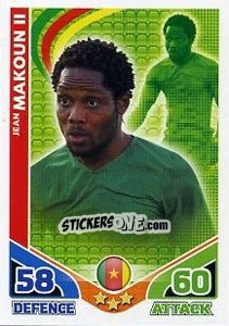 Sticker Jean Makoun II - England 2010. Match Attax n. 39 - Topps