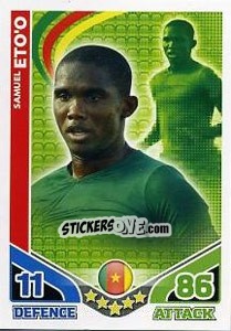 Sticker Samuel Eto'o - England 2010. Match Attax - Topps