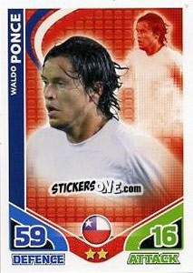 Sticker Waldo Ponce - England 2010. Match Attax n. 43 - Topps