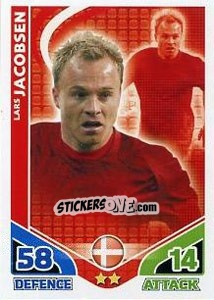 Sticker Lars Jacobsen - England 2010. Match Attax - Topps