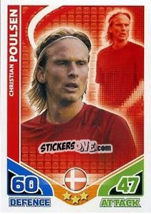 Cromo Christian Poulsen - England 2010. Match Attax - Topps