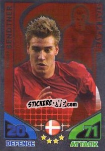 Sticker Nicklas Bendtner - England 2010. Match Attax n. 53 - Topps
