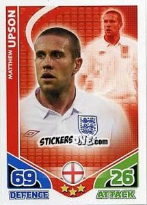 Sticker Matthew Upson - England 2010. Match Attax - Topps