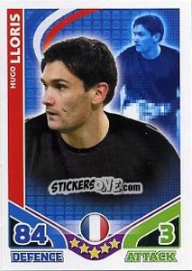 Sticker Hugo Lloris - England 2010. Match Attax n. 80 - Topps