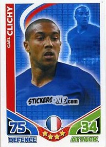 Sticker Gael Clichy - England 2010. Match Attax n. 82 - Topps