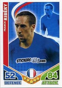 Sticker Franck Ribéry - England 2010. Match Attax n. 85 - Topps