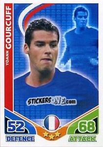 Sticker Yoann Gourcuff - England 2010. Match Attax n. 88 - Topps