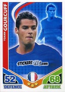 Cromo Yoann Gourcuff - England 2010. Match Attax - Topps