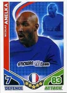 Sticker Nicolas Anelka - England 2010. Match Attax n. 90 - Topps