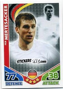 Sticker Per Mertesacker - England 2010. Match Attax n. 94 - Topps