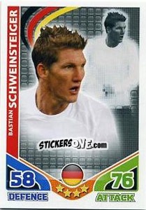 Sticker Bastian Schweinsteiger - England 2010. Match Attax - Topps