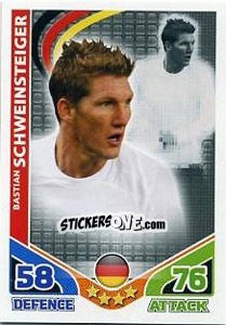 Sticker Bastian Schweinsteiger - England 2010. Match Attax n. 97 - Topps