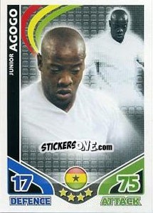 Sticker Junior Agogo - England 2010. Match Attax n. 109 - Topps