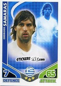 Figurina Georgios Samaras - England 2010. Match Attax - Topps