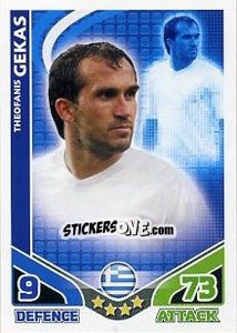 Cromo Theofanis Gekas - England 2010. Match Attax - Topps