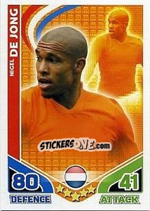 Cromo Nigel de Jong - England 2010. Match Attax - Topps