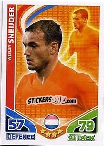 Sticker Wesley Sneijder - England 2010. Match Attax n. 124 - Topps