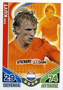 Sticker Dirk Kuyt - England 2010. Match Attax n. 125 - Topps
