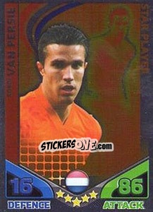 Sticker Robin van Persie - England 2010. Match Attax n. 126 - Topps