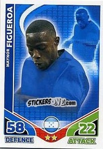 Sticker Maynor Figueroa - England 2010. Match Attax n. 127 - Topps