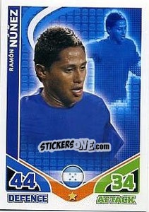 Sticker Ramon Nunez - England 2010. Match Attax n. 128 - Topps