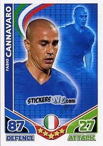 Sticker Fabio Cannavaro - England 2010. Match Attax - Topps