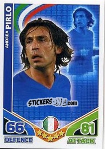 Sticker Andrea Pirlo - England 2010. Match Attax n. 136 - Topps