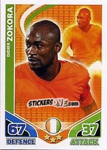 Sticker Didier Zokora - England 2010. Match Attax n. 145 - Topps