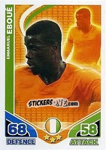 Cromo Emmanuel Eboue - England 2010. Match Attax - Topps