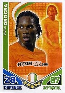 Sticker Didier Drogba - England 2010. Match Attax n. 149 - Topps