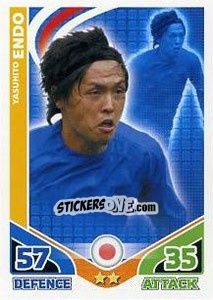 Sticker Yasuhito Endo - England 2010. Match Attax n. 153 - Topps