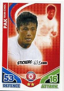 Sticker Pak Nam-Chol - England 2010. Match Attax n. 156 - Topps