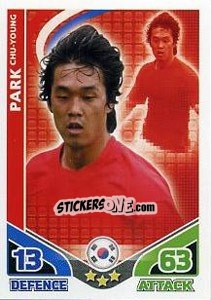 Sticker Park Chu-Young - England 2010. Match Attax n. 162 - Topps