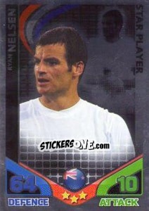 Sticker Ryan Nelsen - England 2010. Match Attax n. 170 - Topps