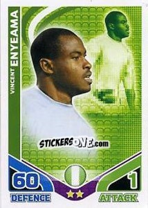 Sticker Vincent Enyeama - England 2010. Match Attax n. 172 - Topps