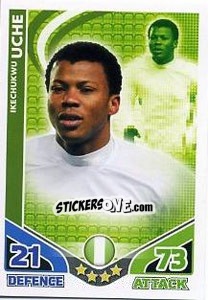 Cromo Ikechukwu Uche - England 2010. Match Attax - Topps