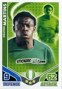 Sticker Obafemi Martins - England 2010. Match Attax n. 177 - Topps