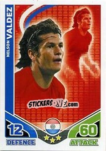 Sticker Nelson Valdez - England 2010. Match Attax n. 180 - Topps