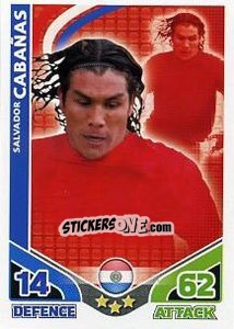 Sticker Salvador Cabanas - England 2010. Match Attax - Topps