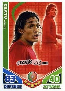 Cromo Bruno Alves - England 2010. Match Attax - Topps