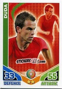 Sticker Duda - England 2010. Match Attax n. 191 - Topps