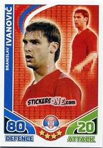 Sticker Branislav Ivanovic - England 2010. Match Attax n. 195 - Topps