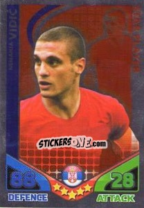 Sticker Nemanja Vidic - England 2010. Match Attax n. 196 - Topps
