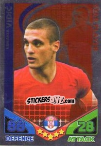 Figurina Nemanja Vidic - England 2010. Match Attax - Topps