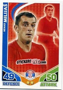 Sticker Nenad Milijas - England 2010. Match Attax n. 199 - Topps