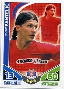 Sticker Marko Pantelic - England 2010. Match Attax n. 200 - Topps