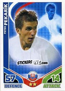 Sticker Peter Pekarik - England 2010. Match Attax - Topps